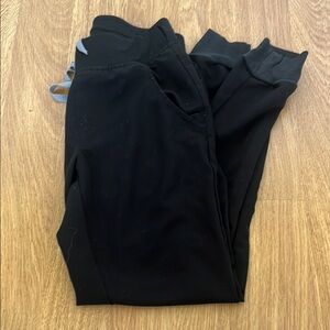 Figs Women's Black Zamora High Waisted Scrub Pants